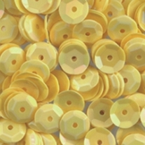 Cuvettes/pailletten/lovertjes, 6 mm, 500 stuks, geel