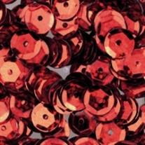 Cuvettes/pailletten/lovertjes, 6 mm, 500 stuks, rood holografisch