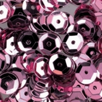 Cuvettes/pailletten/lovertjes, 6 mm, 500 stuks, roze