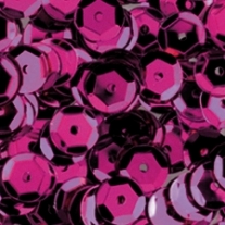 Cuvettes/pailletten/lovertjes, 6 mm, 10 gram, ca. 1000 stuks, cyclaam