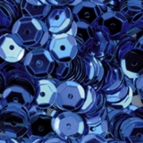 Cuvettes/pailletten/lovertjes, 6 mm, 10 gram, ca. 1000 stuks, blauw