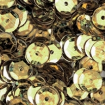 Cuvettes/pailletten/lovertjes, 6 mm, 500 stuks, goud holografisch