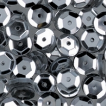 Cuvettes/pailletten/lovertjes, 6 mm, 4000 stuks, zilver