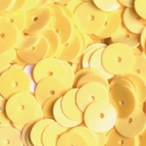 Pailletten/lovertjes, 6mm, 1000 stuks,  geel