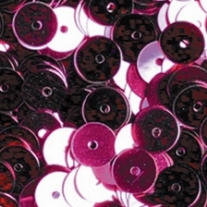 Pailletten/lovertjes, 6 mm 10 gram, ca.1000 stuks, cyclaam