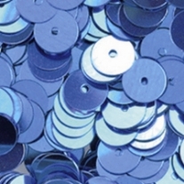 Pailletten/lovertjes, 6 mm, 1000 stuks, lichtblauw