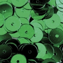 Pailletten/lovertjes, 6 mm, 1000 stuks, lichtgroen