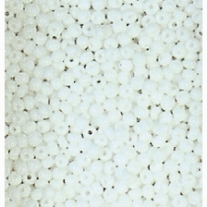 Glazen kraaltjes/borduurkraaltjes/rocailles, 3,5 mm, 100 gram, opaak, wit
