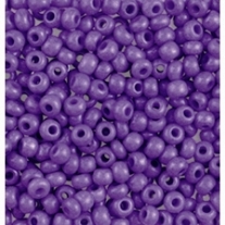 Glazen kraaltjes/borduurkraaltjes/rocailles, 3,5 mm, 100 gram, opaak, lila