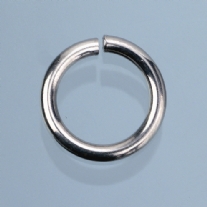 Aanbuigoogjes/knijpringetjes, rond, 50 stuks, 6 mm, zilverkleurig