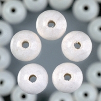 Houten kralen, rond, 4 mm, 135 stuks, wit