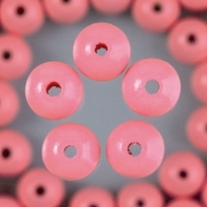 Houten kralen, rond, 4 mm, 135 stuks, roze