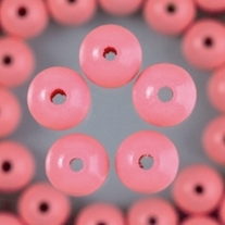 Houten kralen, rond, 4 mm, 135 stuks, roze