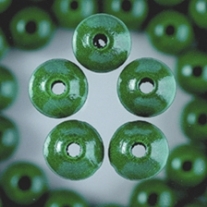 Houten kralen, rond, 6 mm, 110 stuks, groen