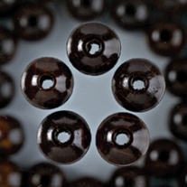 Houten kralen, rond, 6 mm, 110 stuks, bruin