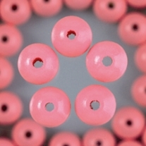 Houten kralen, rond, 8 mm, 80 stuks, roze