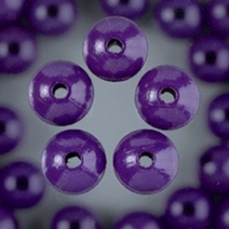 Houten kralen, rond, 8 mm, 80 stuks, paars