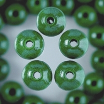 Houten kralen, rond, 8 mm, 80 stuks, groen