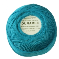 Durable borduurkatoen/haakkatoen, 20 gram, aqua
