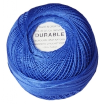 Durable borduurkatoen/haakkatoen, 20 gram, blauw