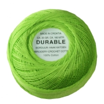 Durable borduurkatoen/haakkatoen, 20 gram, lentegroen
