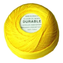 Durable borduurkatoen/haakkatoen, 20 gram, geel