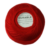 Durable borduurkatoen/haakkatoen, 20 gram, rood