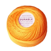 Durable borduurkatoen/haakkatoen, 20 gram, zonnegeel