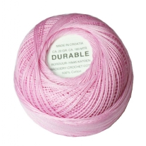 Durable borduurkatoen/haakkatoen, 20 gram, lichtrose