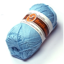 Durable 8/4, katoenen breigaren/haakgaren, 50 gram, 13 babyblauw