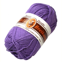 Durable 8/4, katoenen breigaren/haakgaren, 50 gram, 285 paars