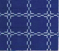 Beiersbont doorstopstof, 160 cm, blauw-wit