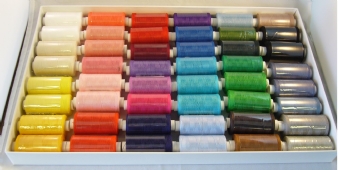 Cotton 60 naaigaren 100% katoen 48x500m assortiment