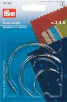Gebogen stoffeerdersnaalden assortiment 3 stuks