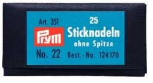 Prym borduurnaalden zonder punt 25st nr.22
