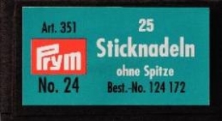 Prym borduurnaalden zonder punt 25st nr.24