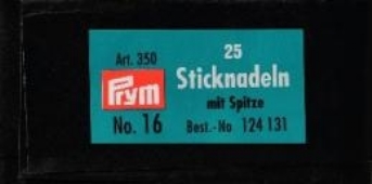 Prym borduurnaalden met punt 25st nr.16