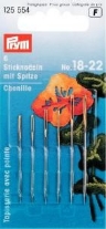 Prym borduurnaalden met punt 6st assortiment 18 t/m 22