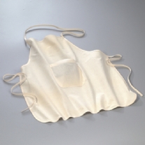 Katoenen kinderschortje met zak ongebleekt 60x50cm