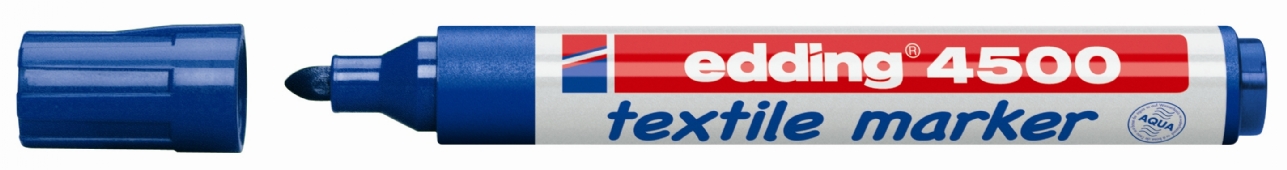 Edding 4500 textielstift 2 mm blauw