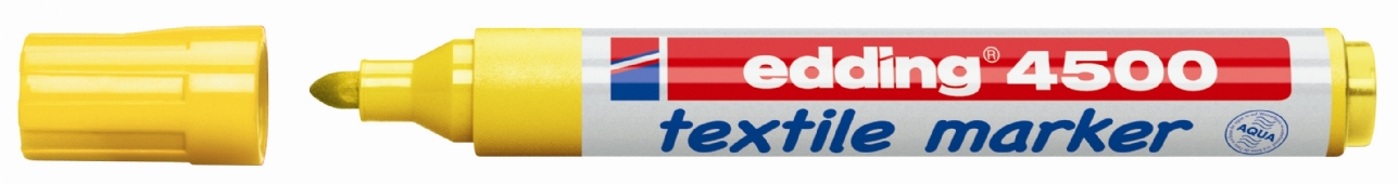 Edding 4500 textielstift 2 mm geel