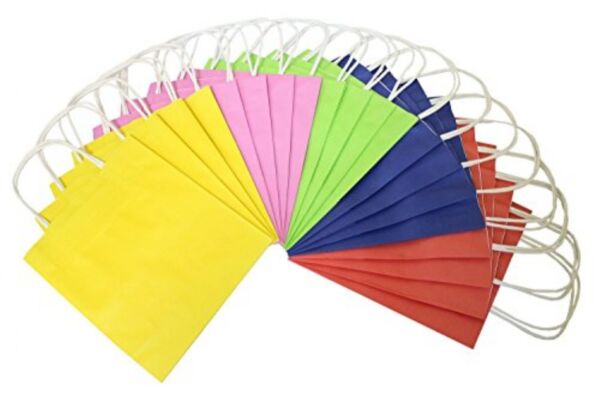 Papieren tasjes 24x31cm 20st assortiment