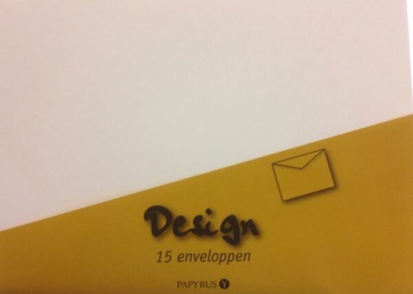 Enveloppen 11.4x16.2cm 15st ivoor