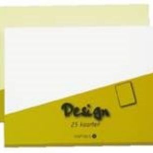 Dubbele wenskaarten recthoekig 10,5x14,8cm 15st ivoor