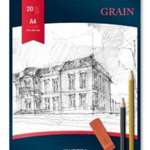 tekenblok, wit, 200 gr, 20 vel, A4