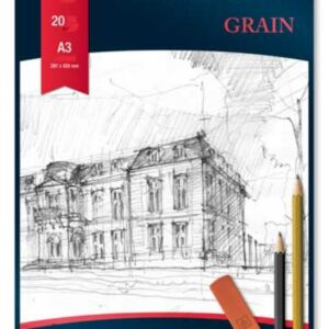 Tekenblok, wit, 200gr, 20 vel, A3