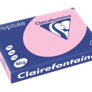 Clairfontaine teken-/offsetpapier 80gr A4 500vel roze