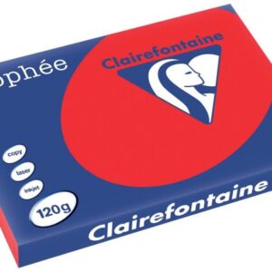 Clairfontaine teken-/offsetpapier 120gr A4 250vel rood