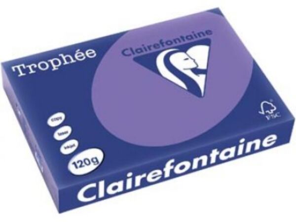 Clairfontaine trophee teken-/offsetpapier 120gr A4 250vel violet