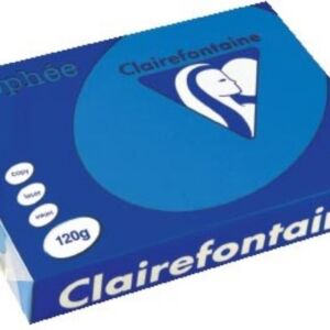 Clairfontaine teken-/offsetpapier 120gr, A4, 250vel Caraibenblauw